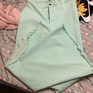 L&B mint flare pants